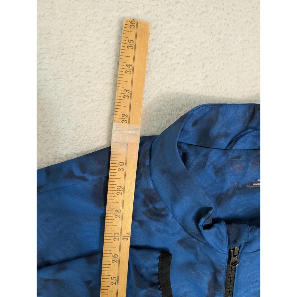 Adidas Men's 2XL Climastorm Competition Wind Jacket‎ Blue Crossings Stretchy